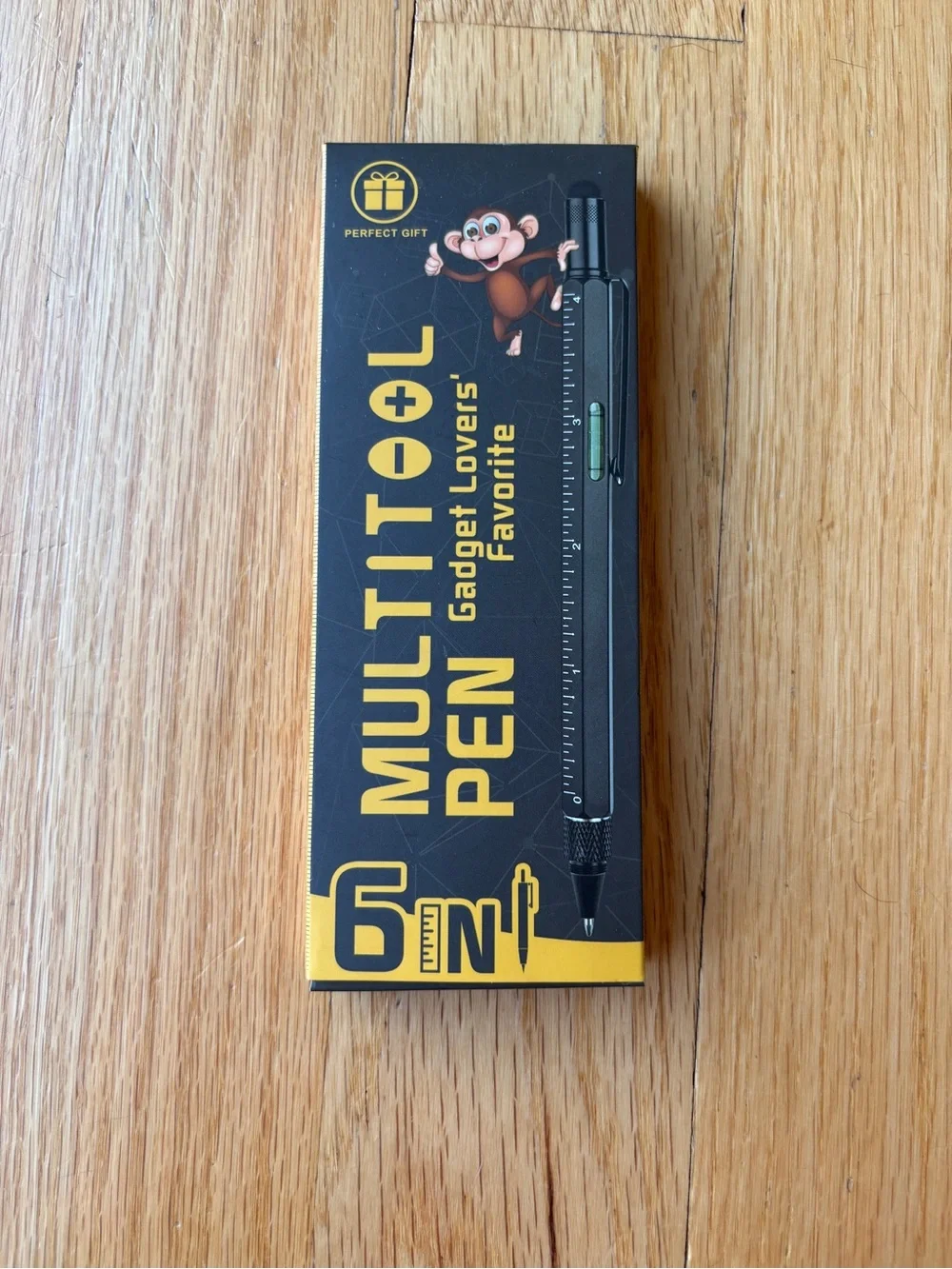 Black Multitool Pen - 6-in-1 Everyday Carry Tool